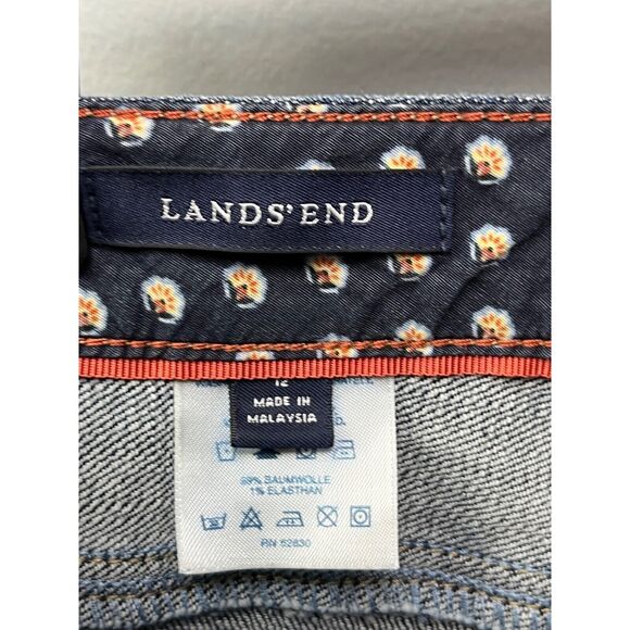 Lands End Jeans Womens size 12 denim Trouser Cotton blend - Picture 3 of 5